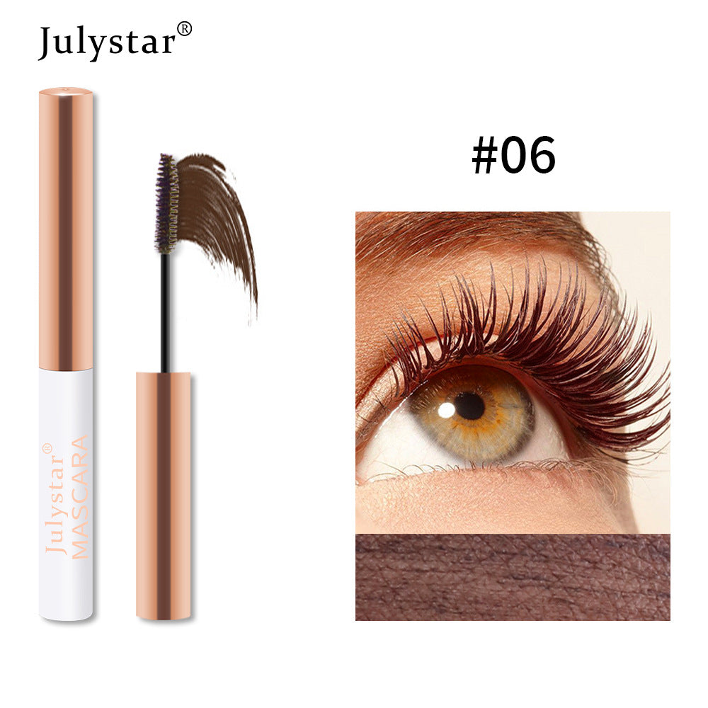 Eyelash Foundation Cream Waterproof Anti Sweat Not Dizzy Dye Slender Long Curl Warped Thick Color Mascara