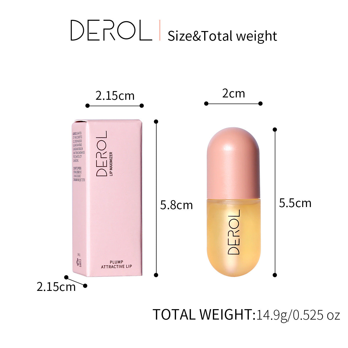 DEROL Ginger Mint Lip Plumper Cross-Border Increase Moisturizing Moisturizing Lip Set Box Lip Plumper
