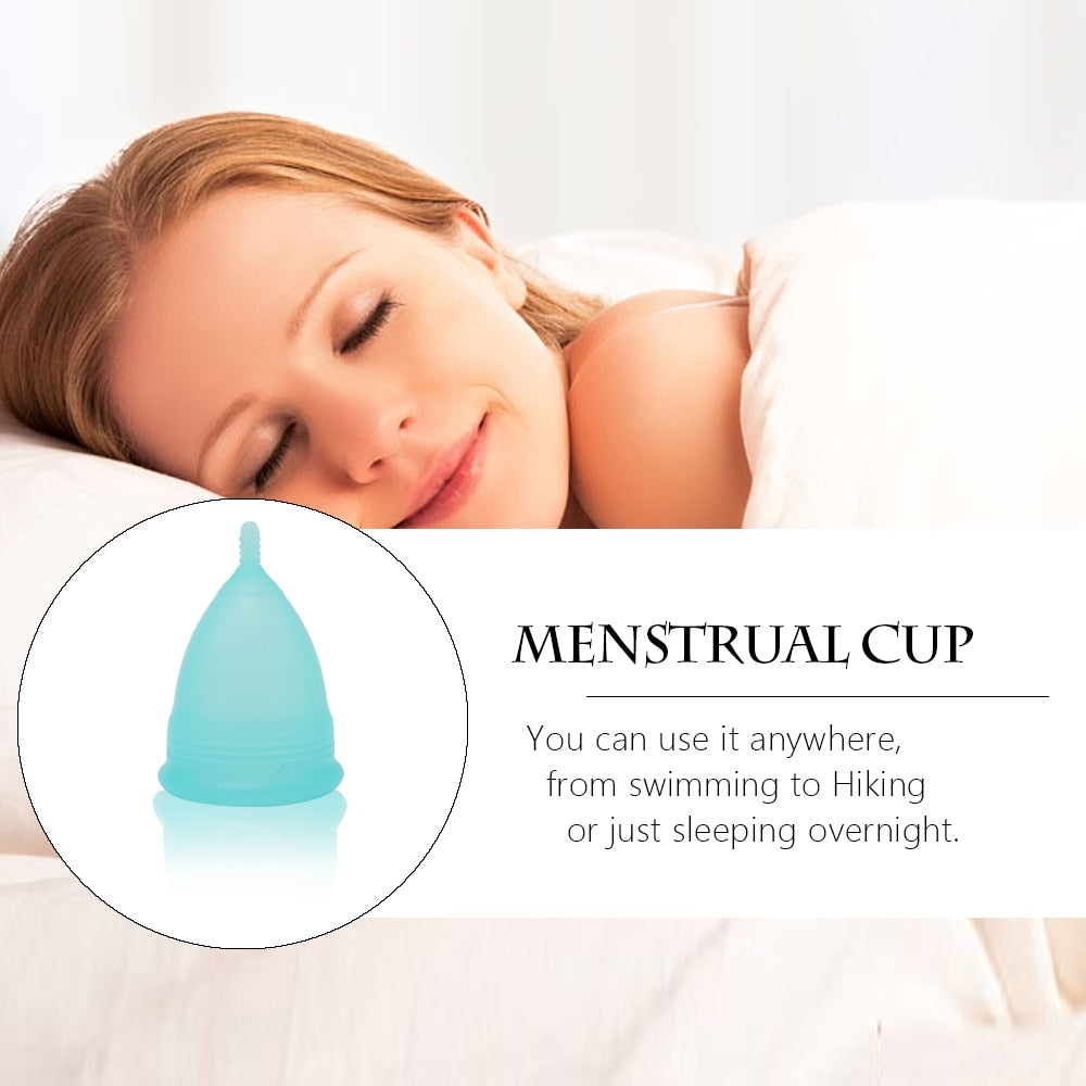 Women's Feminine Hygiene Menstrual Cup Silicone Vagina Cup Copa Menstrual De Silicona Medica Sterilizer Cup coupe menstruelle