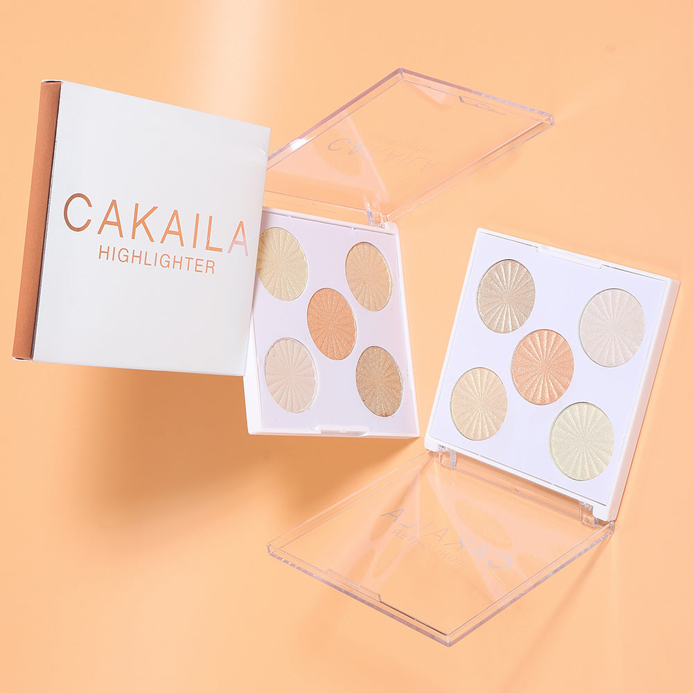 CAKAILA 5 color baking powder highlighting powder enhances silhouette contour