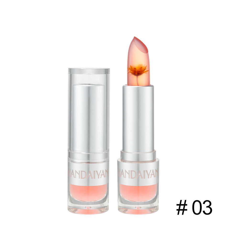 HANDAIYAN Warm Lipstick Flower Color Changing Moisturizing Lipstick Is Not Easy To Fade And Does Not Take Off Makeup