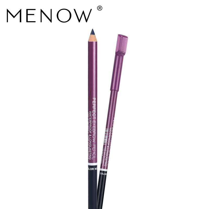 M.n Menow Brand Cosmetic Eyebrow Pencil With Comb With Waterproof &Long Lasting Effect Professional Makeup Eyebrow P09013