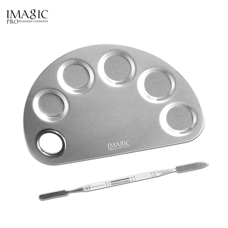 IMAGIC Stainless Steel Color Palette Color Stick Makeup Artist Special Color Steel Plate Beauty Tool
