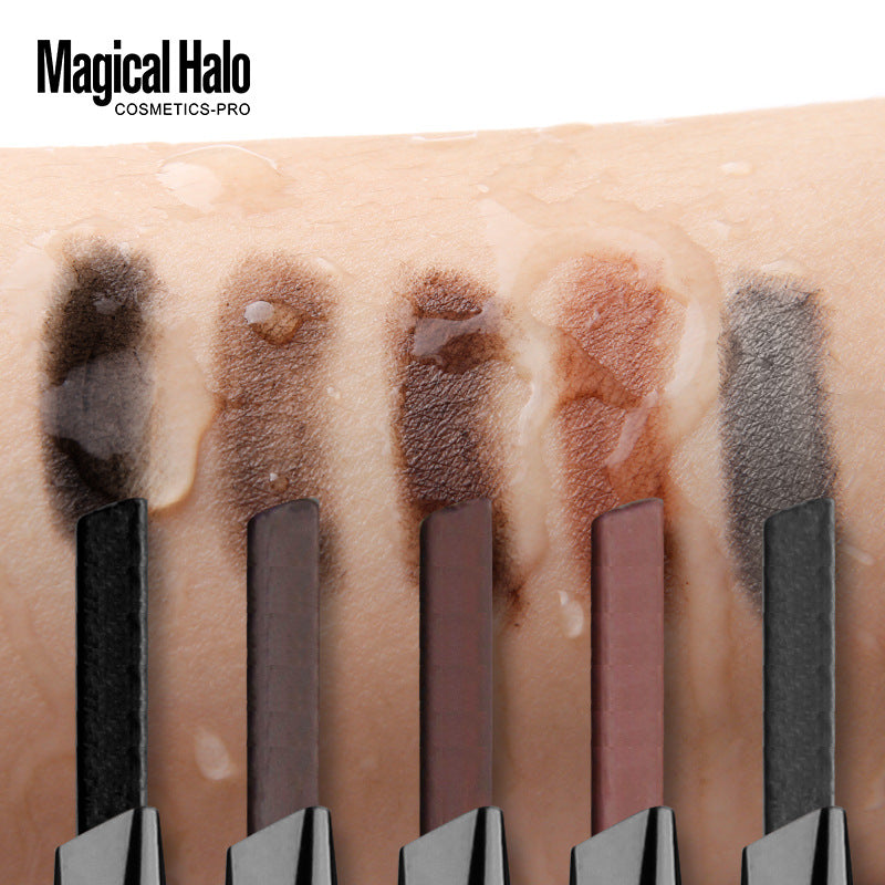 Makeup 5 Color Automatic Eyebrow Pencil Double Head Rotating Waterproof Makeup-Free Free-Shaving Eyebrow Pencil
