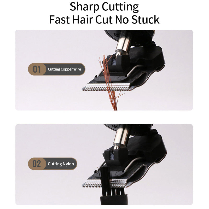 Electric Hair Clipper T9 Multi Accessory LCD Rechargeable Retro Oil Head Engraving Electric Hair Clipper