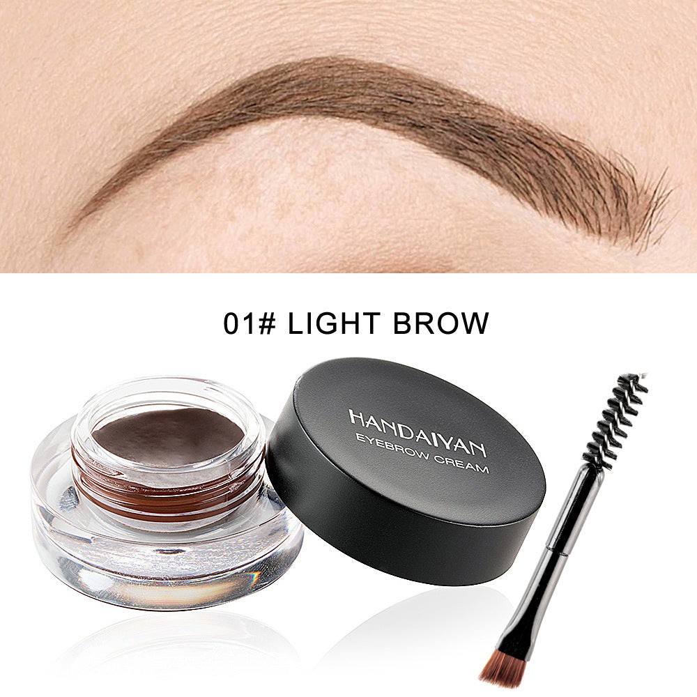 HANDAIYAN 12 Colors Waterproof Eyebrow Dyeing Cream Multifunctional Eyeliner Does Not Fade