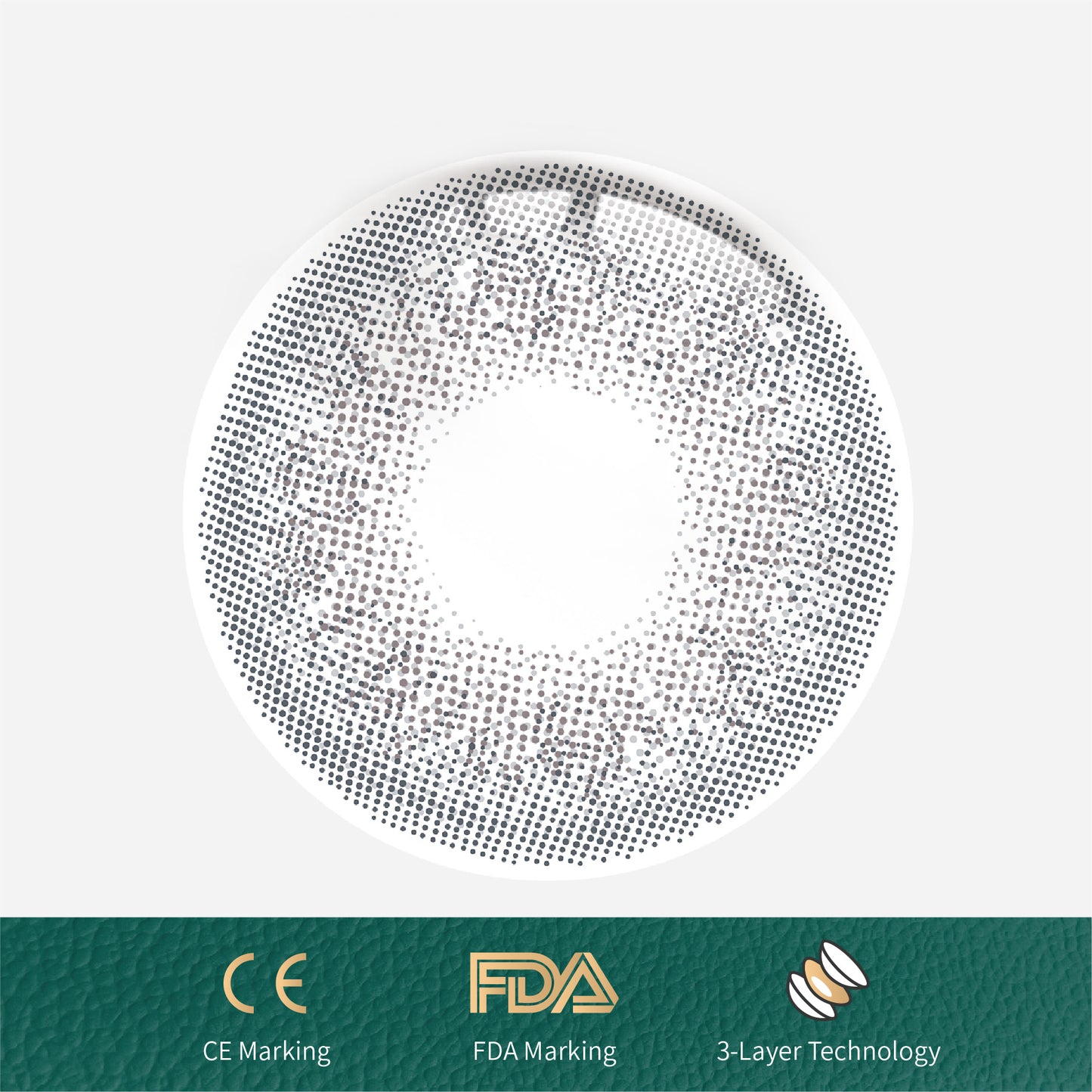 1Pcs FDA Certificate Eyes Beautiful Pupil Colorful Girl Cosplay Contact Lenses GRAY