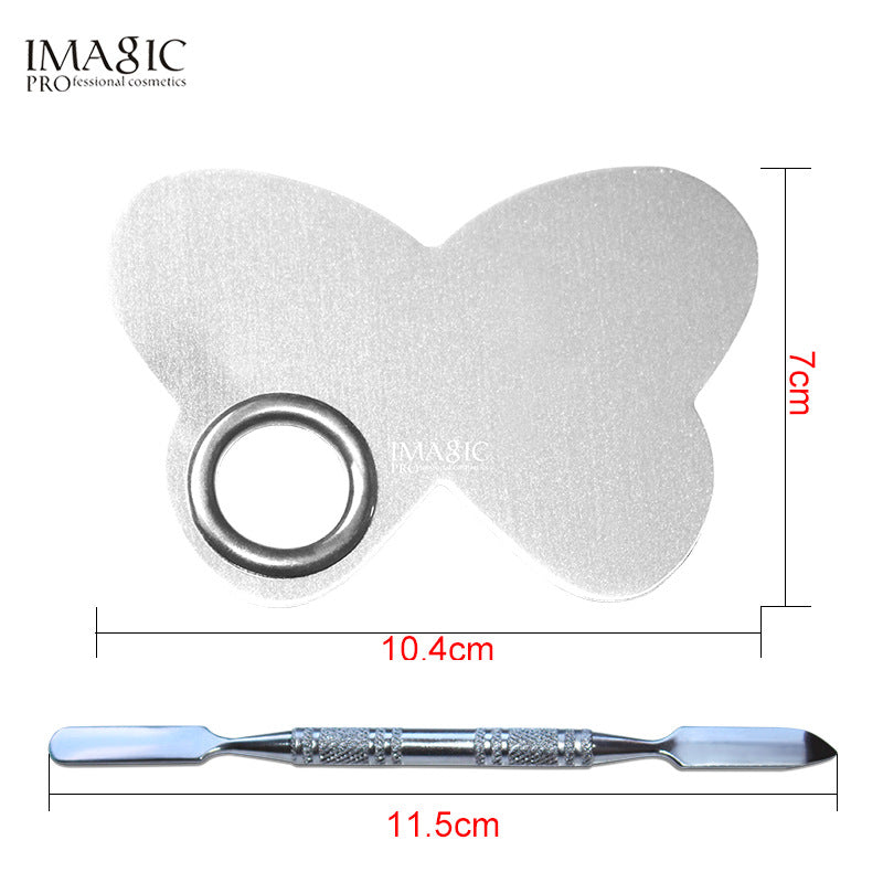 IMAGIC Stainless Steel Color Palette Color Stick Makeup Artist Special Color Steel Plate Beauty Tool
