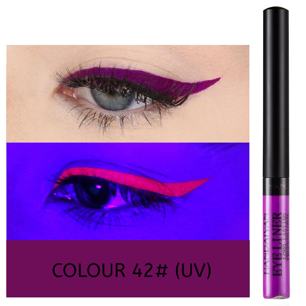HANDAIYAN 12 Color Matte Color Liquid Eyeliner Long Lasting Non-Smudge Liquid Eye Shadow