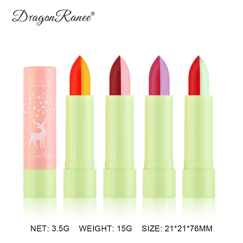 Macaron Color Changing Single And Double Color Lipstick Lipstick Lasting And Not Easy To Decolorize Biting Lip Moisturizing Warm Color Lipstick