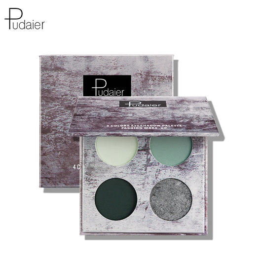 Pudaier Ink Landscape Four-color Eyeshadow Palette Matte Pearlescent Waterproof and Sweatproof Eyeshadow Makeup