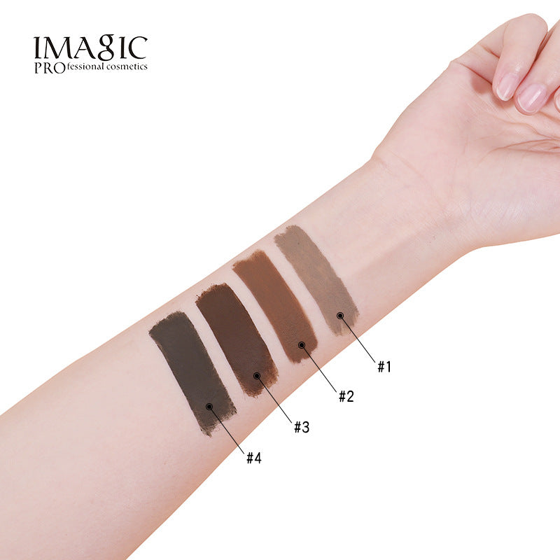 IMAGIC Makeup 4 Colors Eyebrow Cream Non-Bleeding Non-Marking Waterproof And Long-Lasting Liquid Eyebrow