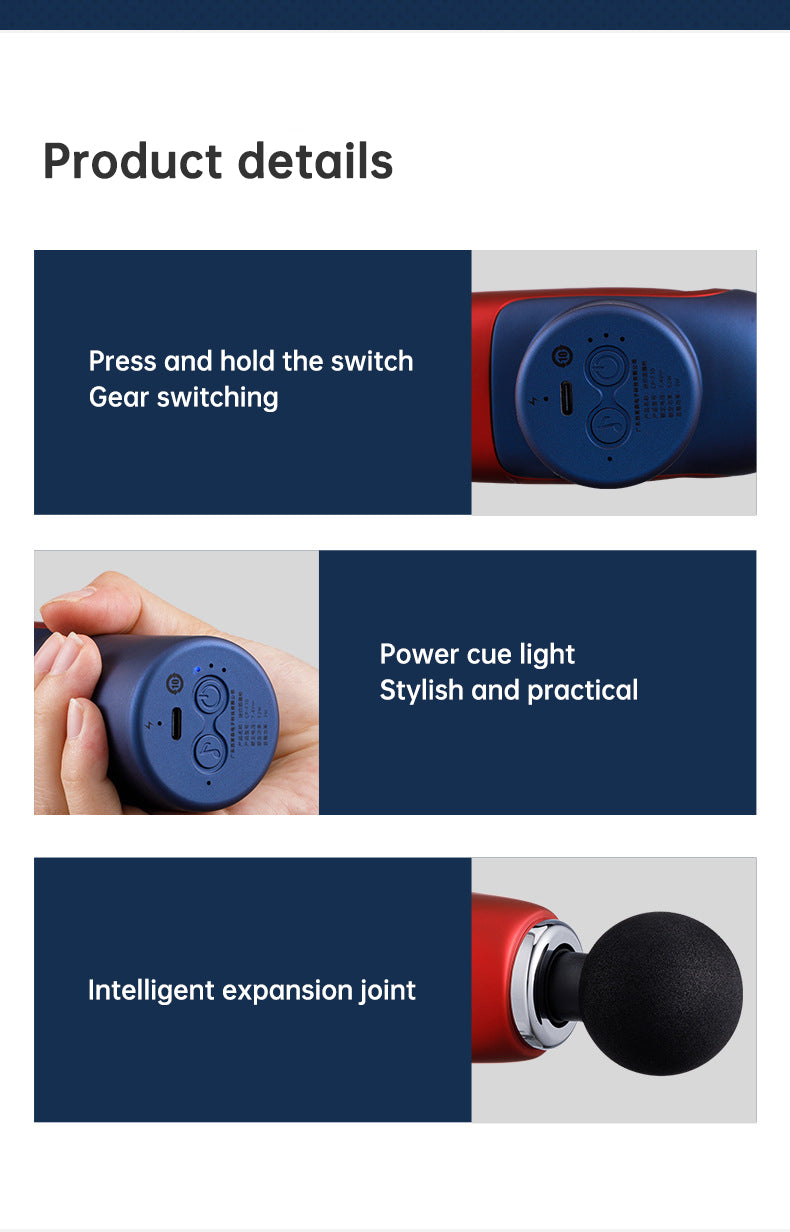 CP-F10 fascia gun muscle massager cervical muscle relaxer electric menstrual gun leg electric