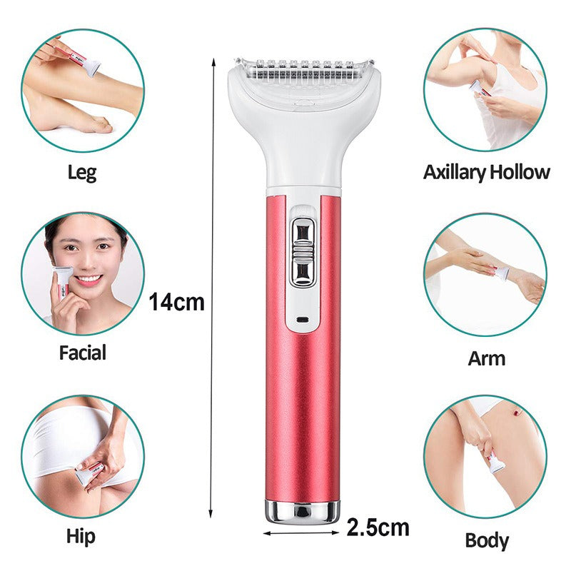 New 5 In 1 Multifunctional Shaver Hair Remover Electric Lipstick Eyebrow Trimmer Hair Scraper For Women