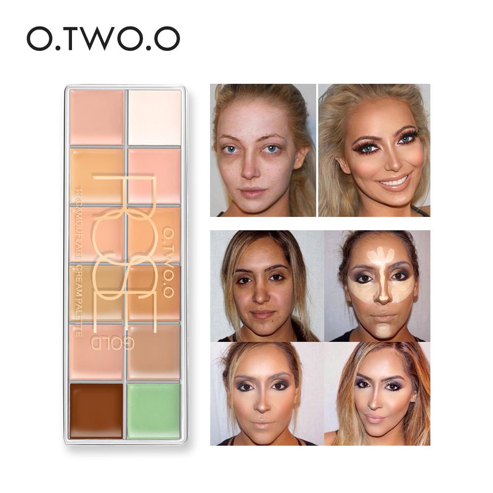 O.TWO.O Paleta De Corretivo Profissional 12 Colors Cosmetic Camouflage Concealer Palette Face Makeup
