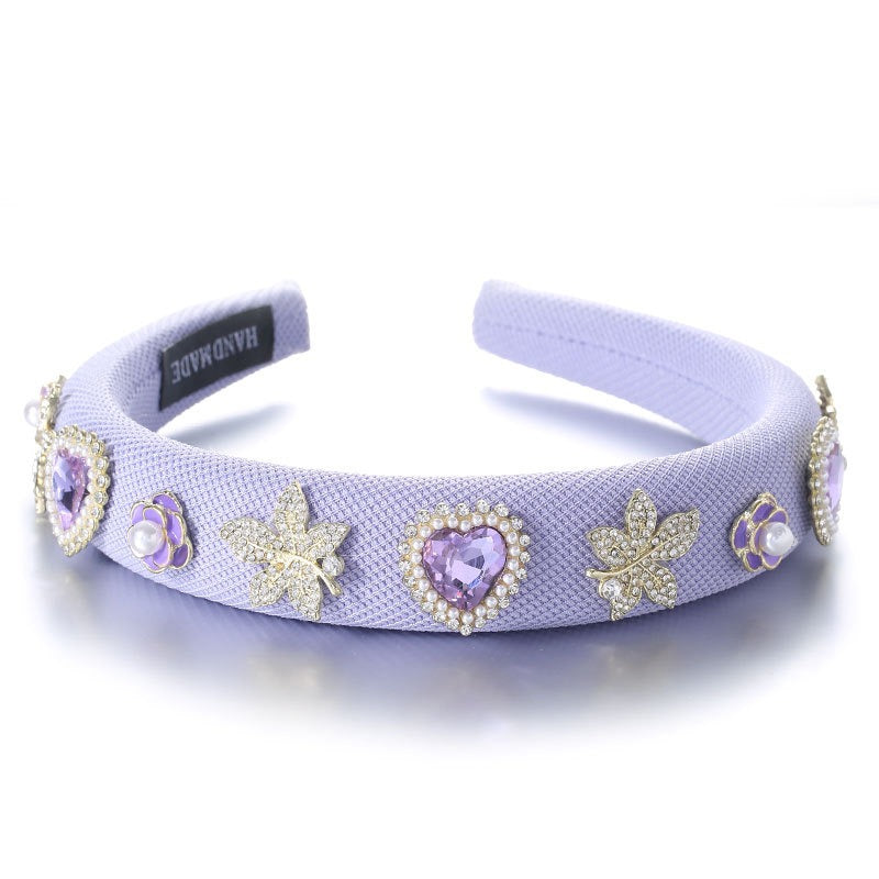 Fashionable Drip Oil Camellia Love Hair Hoop