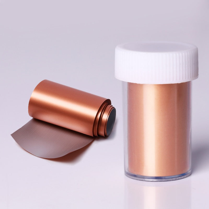 Pink Gold Sliver Nail Foils Sparkly Sky Glitter Marble Nail Art Transfer Stickers Slider Paper Nail Art Manicures Decoration