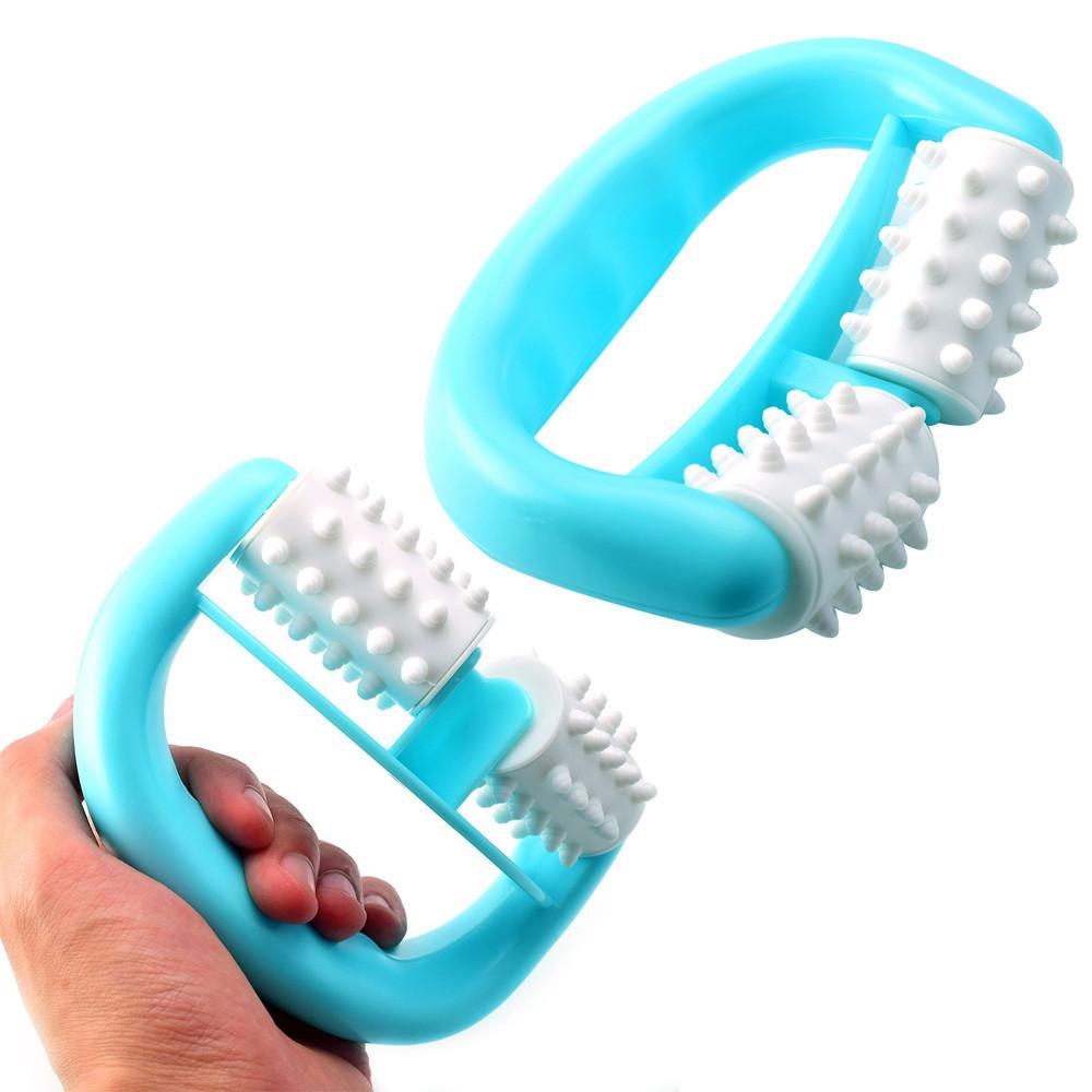 Blue D Type Fat Control Roller Massager Cellulite Leg Abdomen Legs Neck Buttocks Fast Anti Fatigue