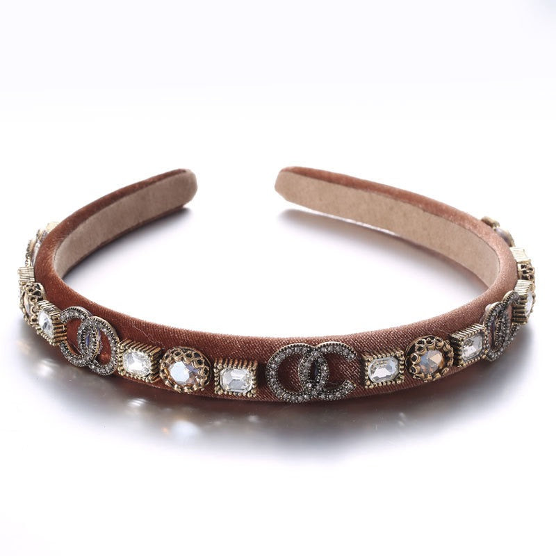 Fine edged glass drill sponge hair hoop