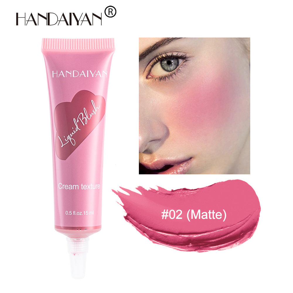 HANDAIYAN Tube Liquid Blush Moisturizing Contouring Brightening Natural Matte Nude Blush