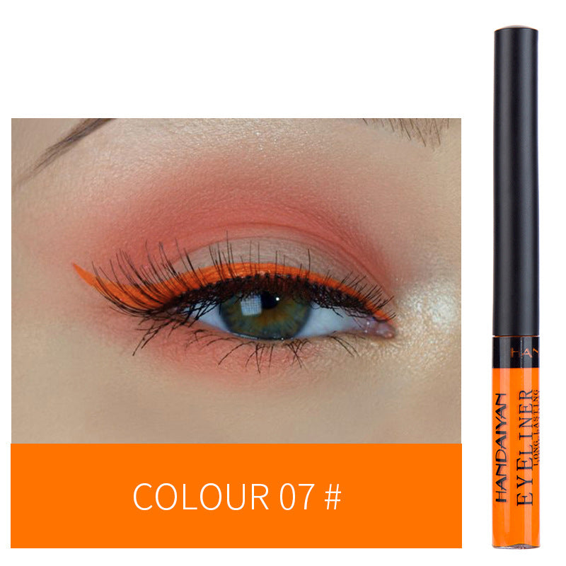 HANDAIYAN 12 Color Matte Color Liquid Eyeliner Long Lasting Non-Smudge Liquid Eye Shadow