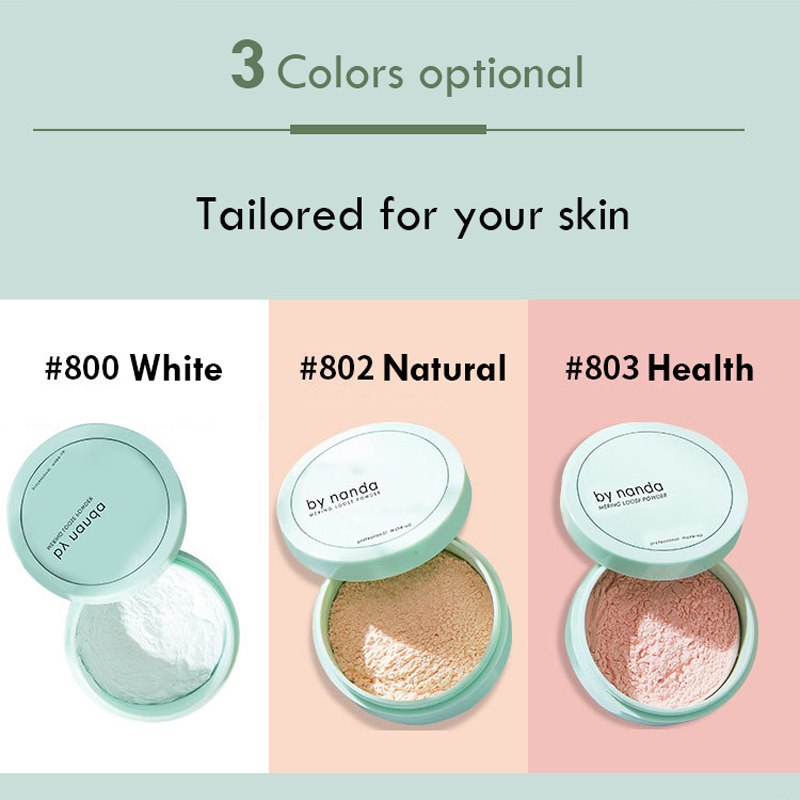 DA NANDA 3 Colore Translucent Pressed Powder Con Soffio Liscia Viso Trucco Prodotti di base Impermeabile Cipria In Polvere
