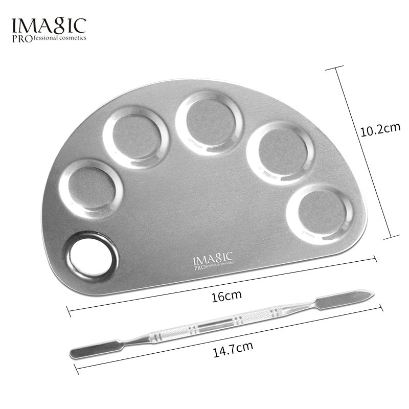 IMAGIC Stainless Steel Color Palette Color Stick Makeup Artist Special Color Steel Plate Beauty Tool