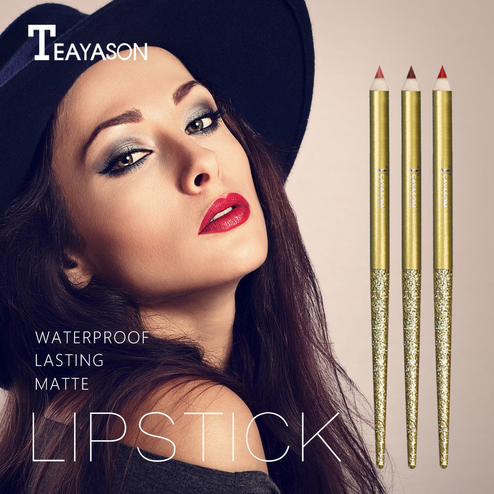 Matte Lip Liner Lasting Vampire Color Nude Pink Big Red Lipstick Lip Pencil