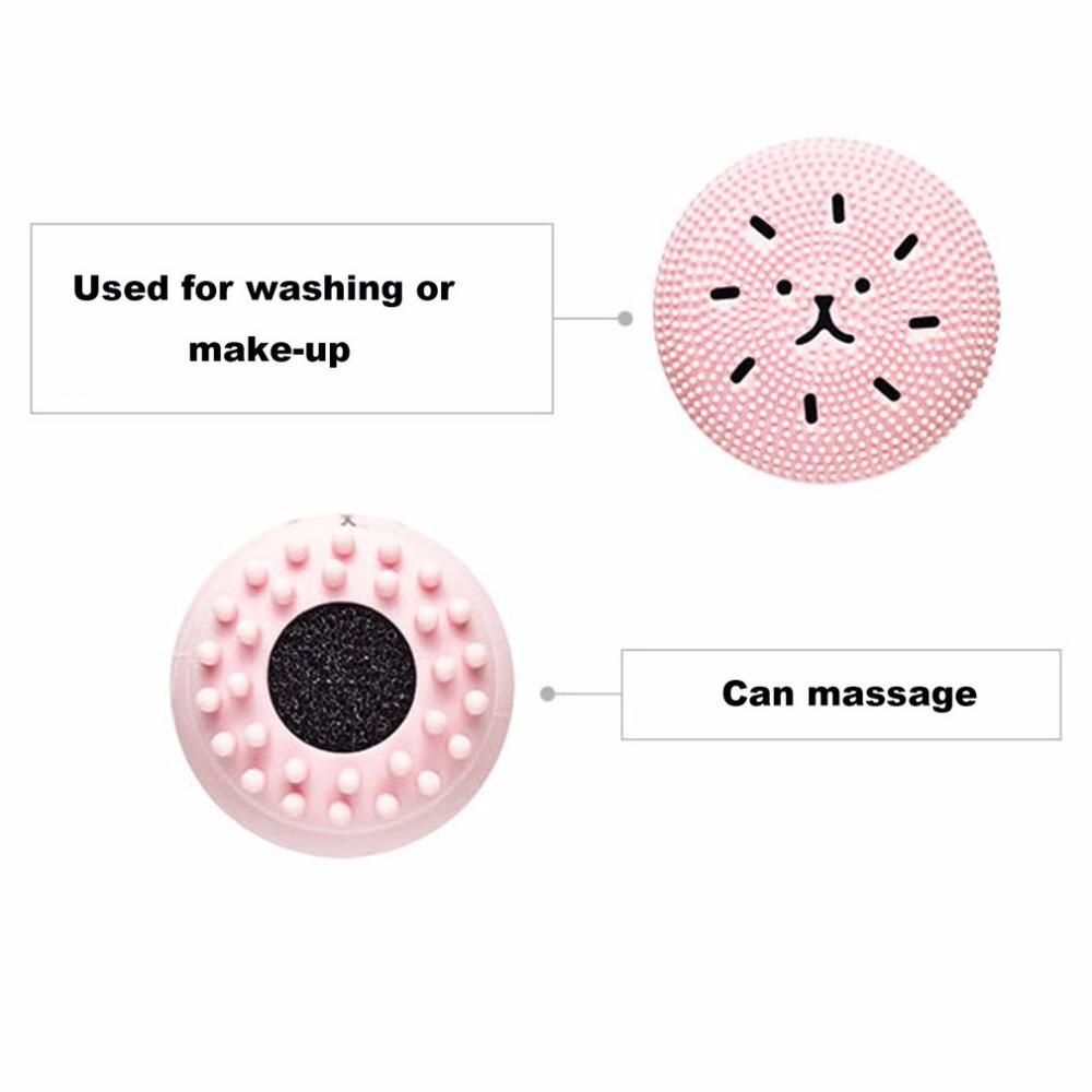 Small Octopus Shape Silicone Facial Cleaning Brush Deep Pore Cleaning Exfoliator