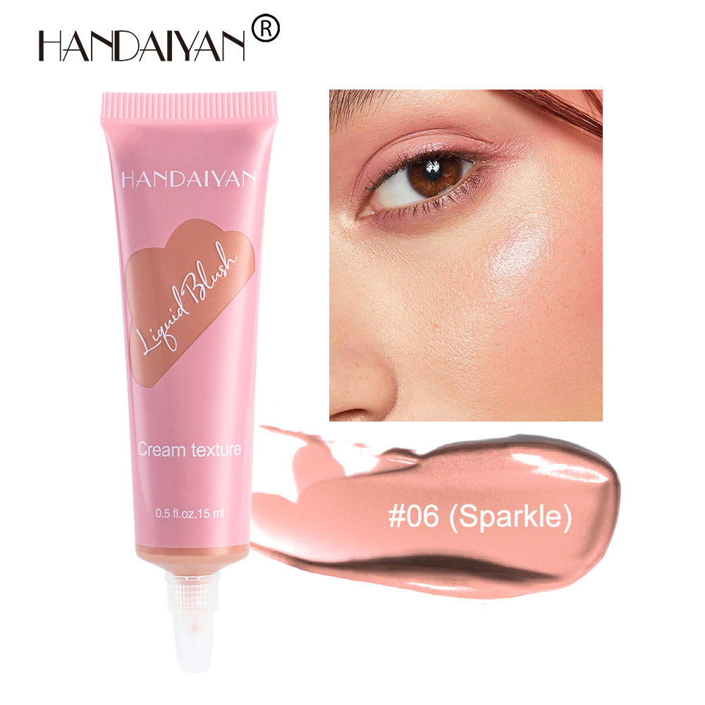 HANDAIYAN Tube Liquid Blush Moisturizing Contouring Brightening Natural Matte Nude Blush