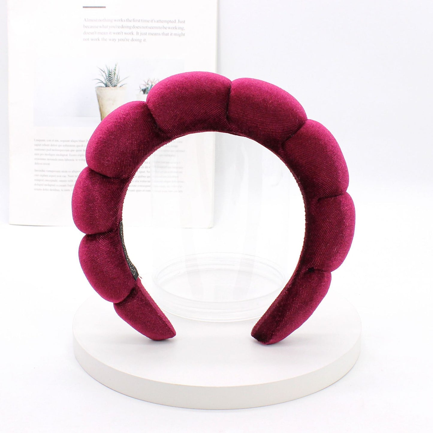 Sponge Fried Dough Twists headband female headdress hair ornament high skull top cloud headband