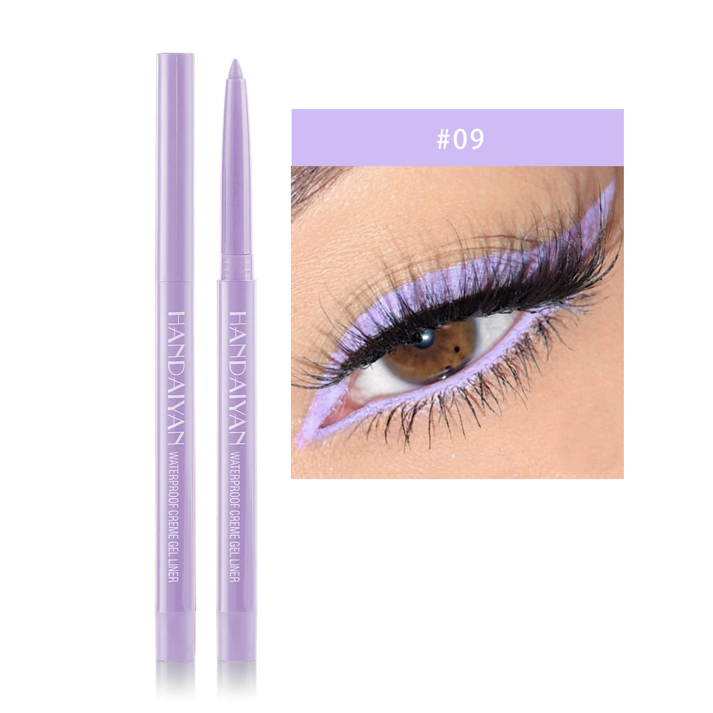 HANDAIYAN 20 Color Pearlescent Matte Waterproof And Difficult To Smudge Eyeliner Pen Rotatable Eye Shadow Eyeliner