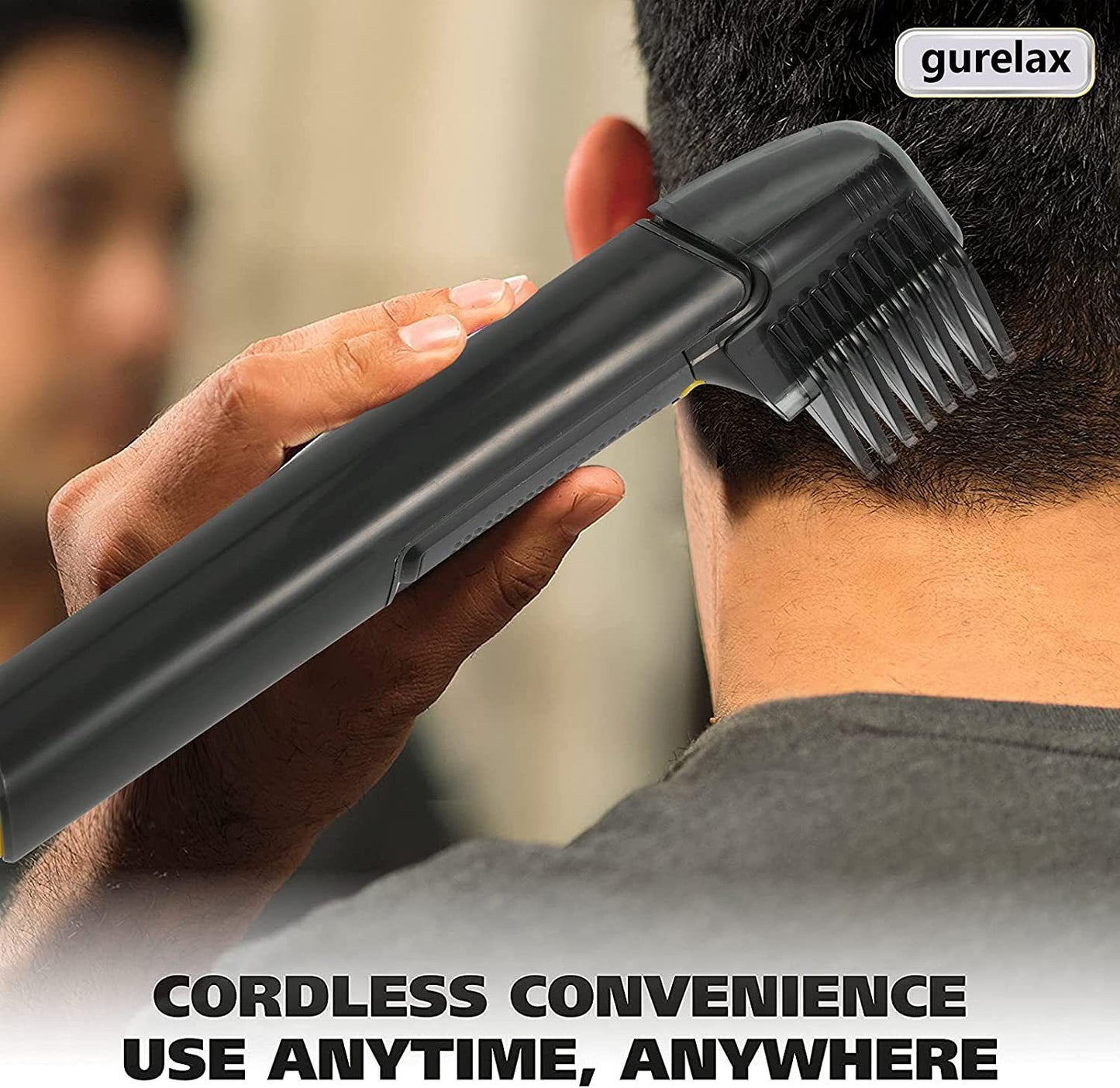 New Electric Back Shaver Men Handheld Haircut Trimmer Long Handle Foldable Shaver