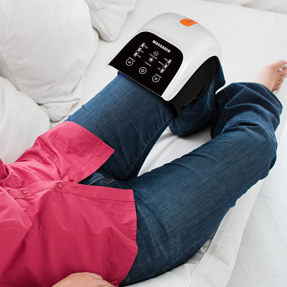 Heat protecting knee joint hot compress pain artifact old man warm old cold leg physical therapy massage instrument