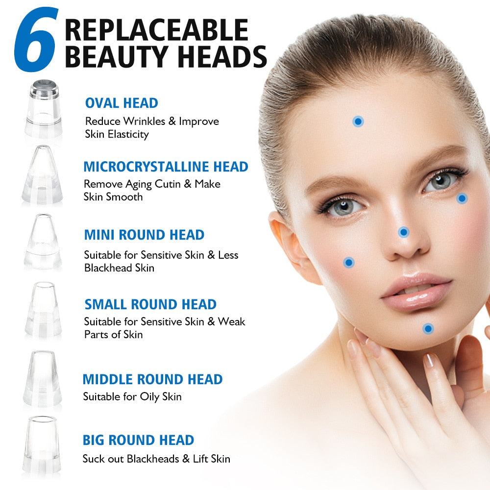 Electric Blackhead Remover Facial Nose Cleansing Pore Acne Cleanser Pore Cleansing Blackhead Instrument