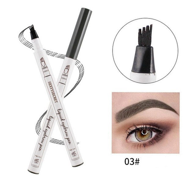 4 Colors 4 Head eyebrow pencil microblading eyebrow tattoo pen for brwi eyebrows shades makeup cosmetics sourcil eye brow pencil