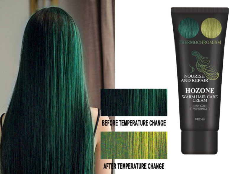 KOUYUE Temperature Change Hair Dye Popular 4 Colors Hair Coloring Semi-permanent Mermaid Warm Discoloration Hair Styling TSLM2