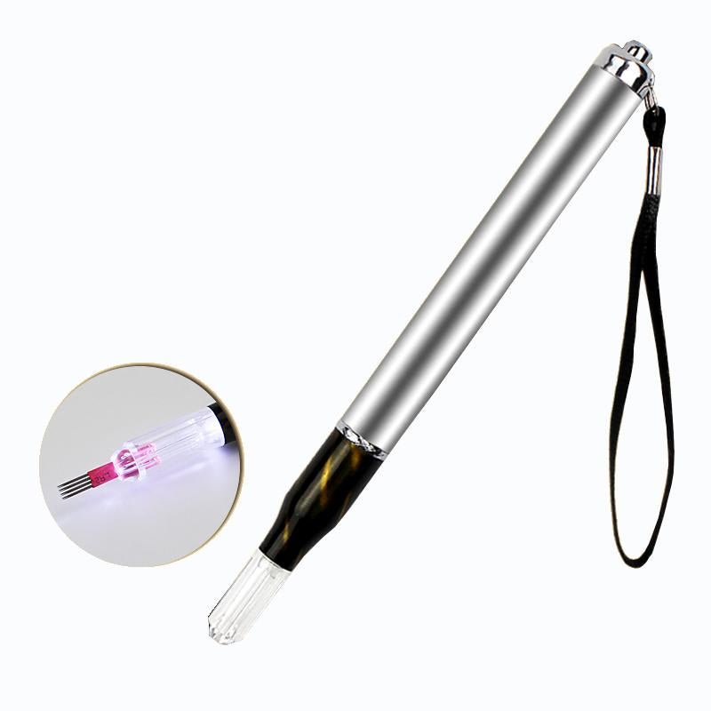 Microblading 3D Pen With LED Light Multifunction Needle Blade Manual Tattoo Machine For Permanent Makeup Eyebrow Munsu Tebori
