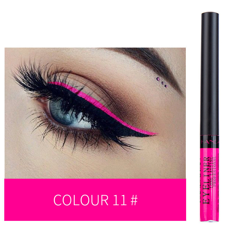 HANDAIYAN 12 Color Matte Color Liquid Eyeliner Long Lasting Non-Smudge Liquid Eye Shadow