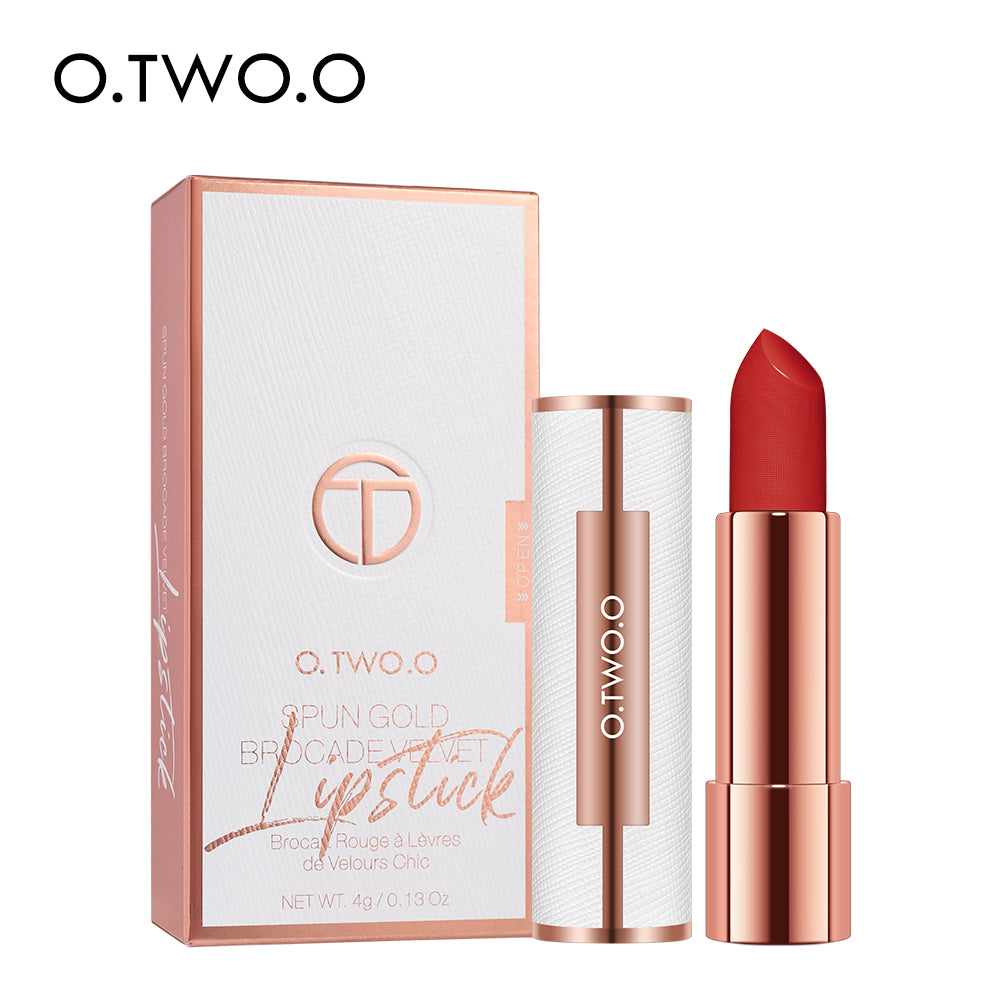 O.TWO.O Matte Lipstick Nude Brown Red Lips Makeup Velvet Silky Smooth Texture Long Lasting Waterproof Lip Stick 12 Colors