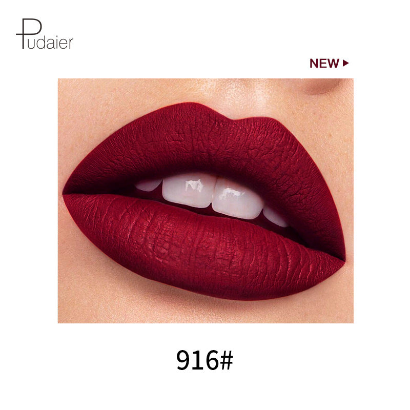 Pudaier 18 Color Mini Capsule Lip Glaze Velvet Fog Color Non-Stick Cup Smooth Matte