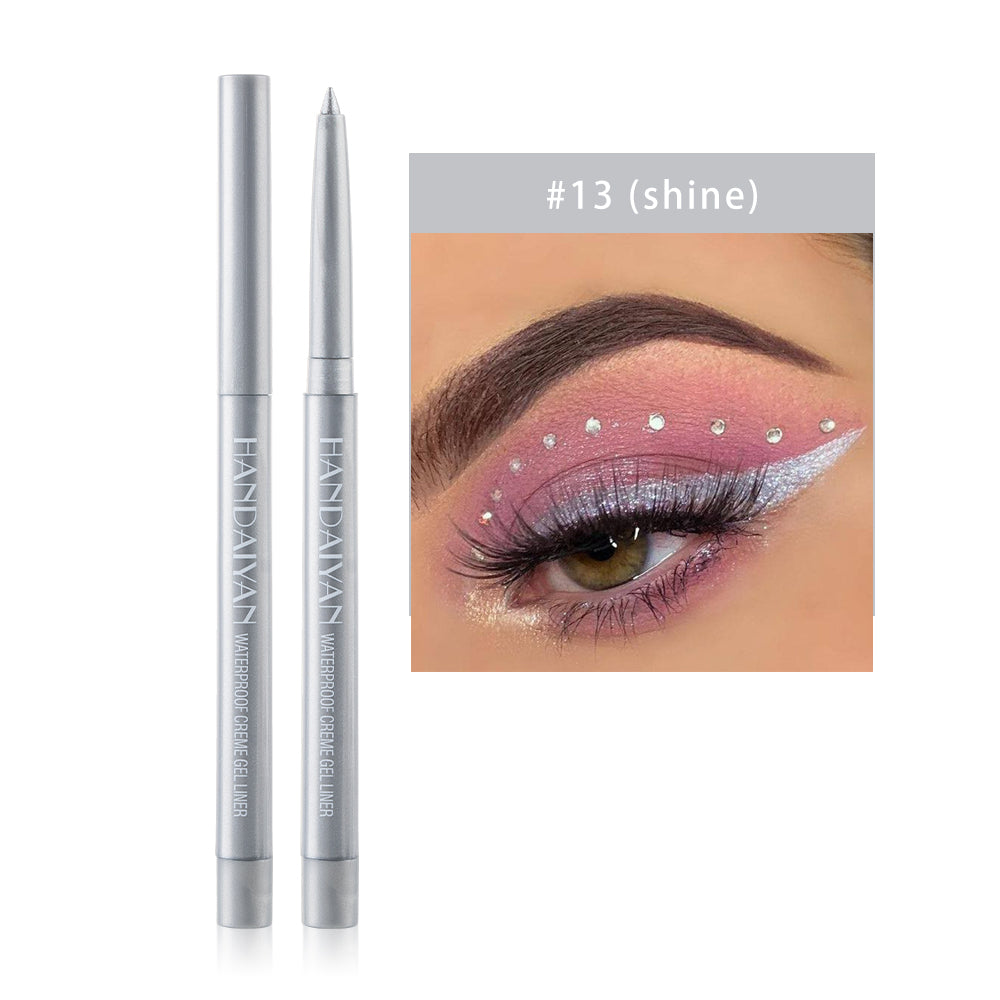 HANDAIYAN 20 Color Pearlescent Matte Waterproof And Difficult To Smudge Eyeliner Pen Rotatable Eye Shadow Eyeliner