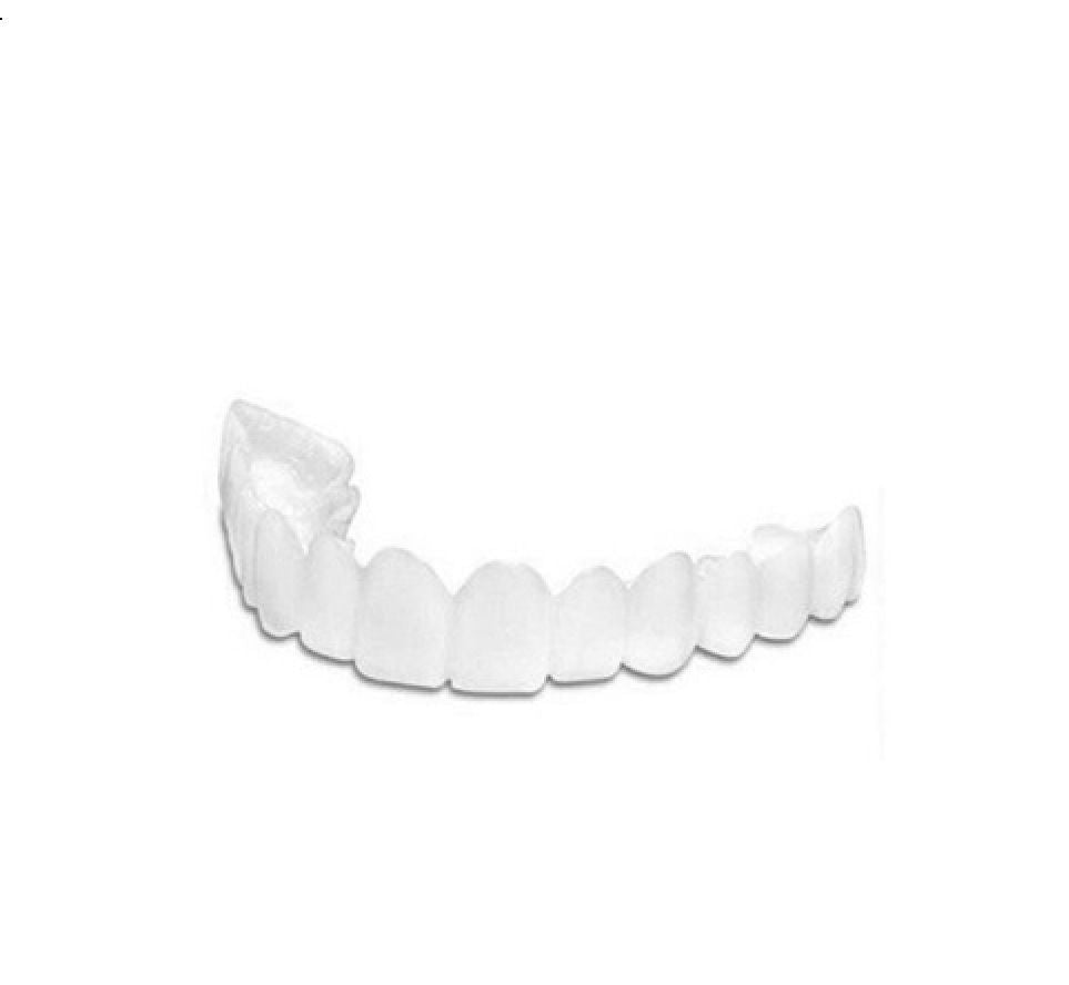 Upper Teeth And Lower Teeth Simulation Braces Non-Porous Braces Whitening Sleeves Second-Generation Silicone Simulation Teeth Dentures