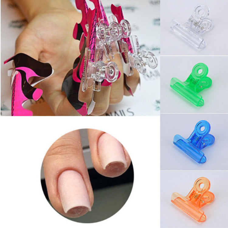 Nail Fiber Extension Stereotype C Curved Shape Clip Fixed Clip Round Nail Model Fiber Extension Tool
