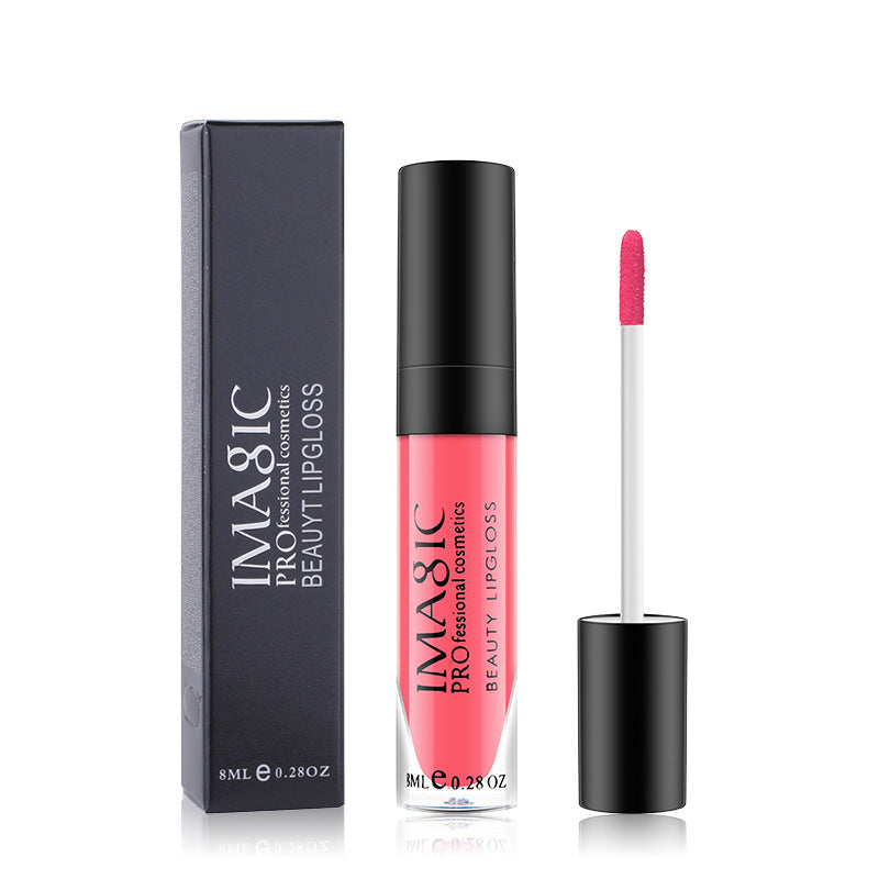 IMAGIC Non Stick Cup Matte Lip Gloss Moisturizing And Long Lasting Non Discoloring Lipstick Lip Glaze Biting Lip Makeup