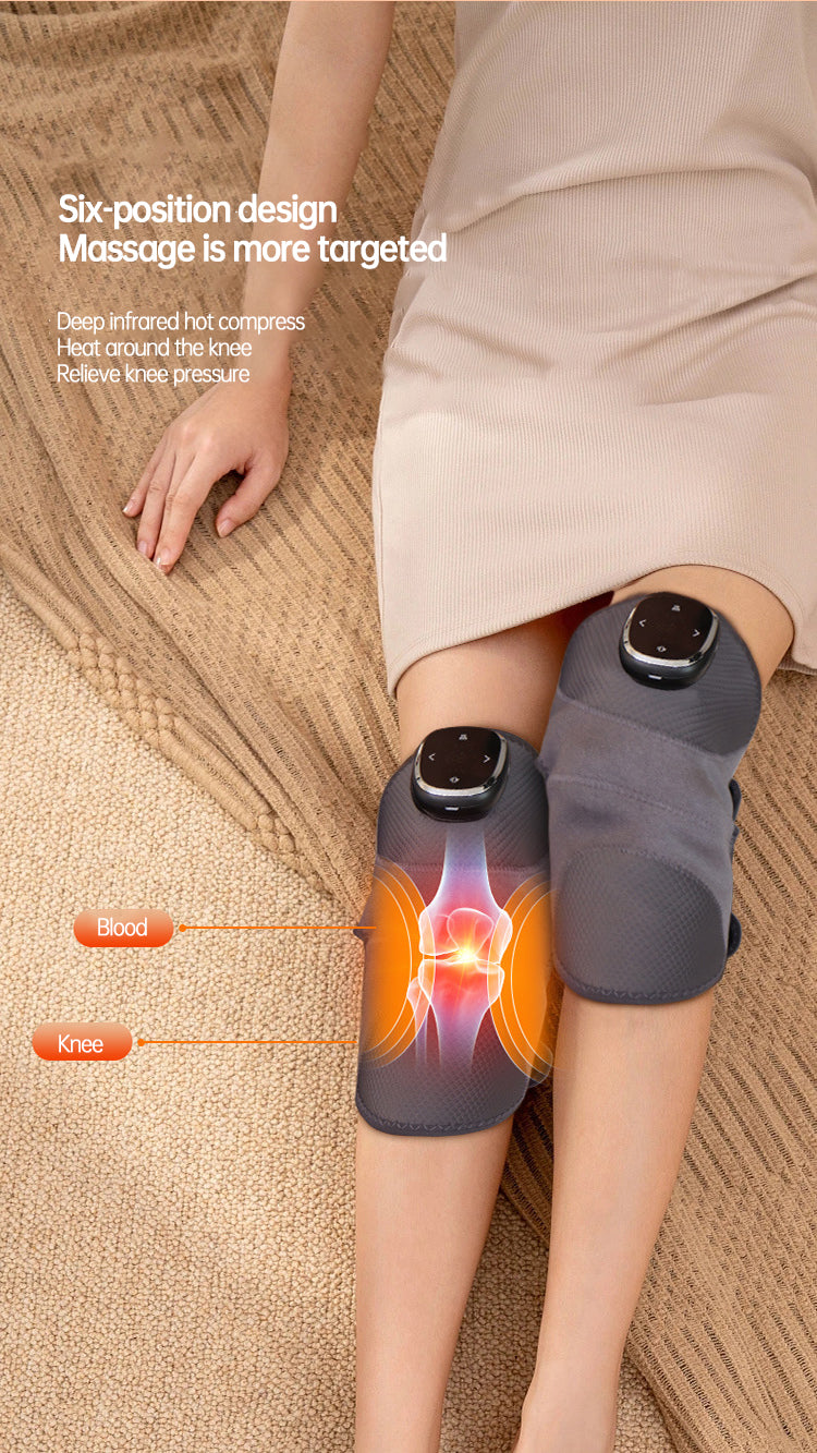 Heated Knee Brace Wrap Pad Dual-use Thermostat Usb Heating Knee Pads For Knee Sprains Strains Arthritis with massage