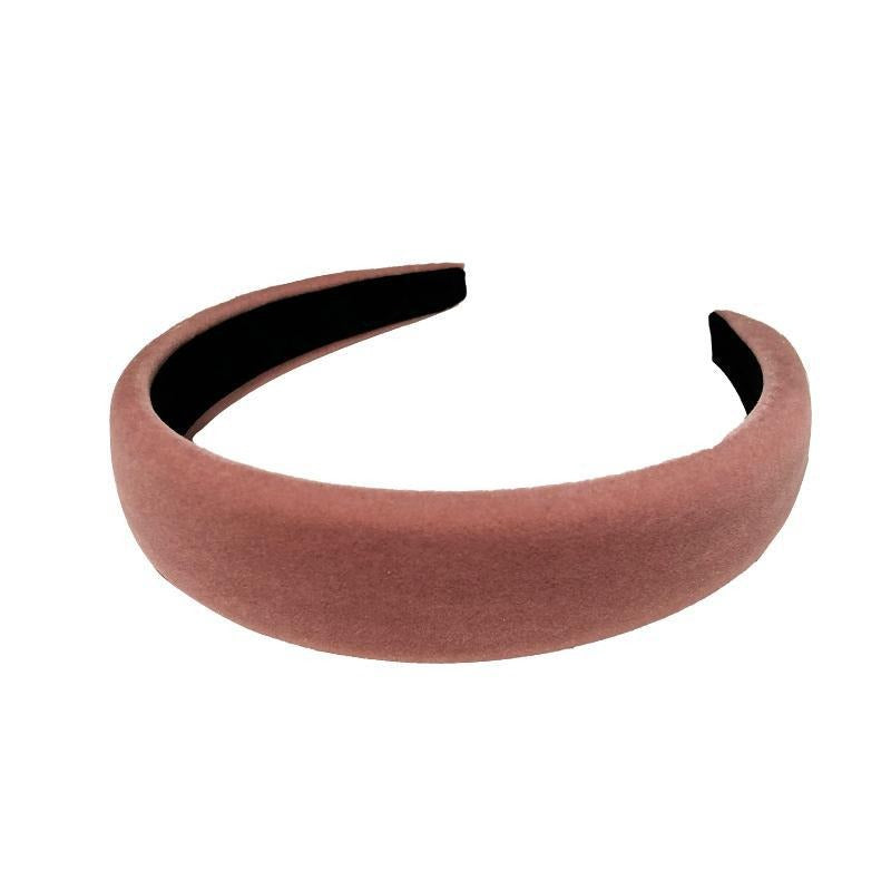 Velvet sponge wide edge headband