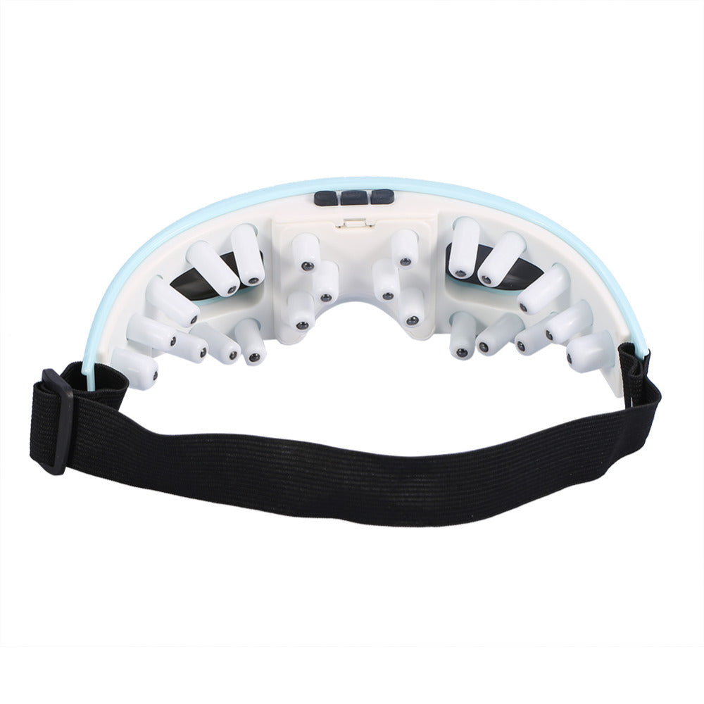 Electric Eye Massager Relieve Fatigue Migraine Anti Myopia Magnetic Therapy Massage Ease Eye Bag Head Forehead Eyepatch Massage