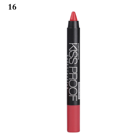 New 19 Colors MENOW KISS PROOF M.n Sexy Beauty Waterproof Lip Pencil Lipstick Lip Gloss Lip Liner