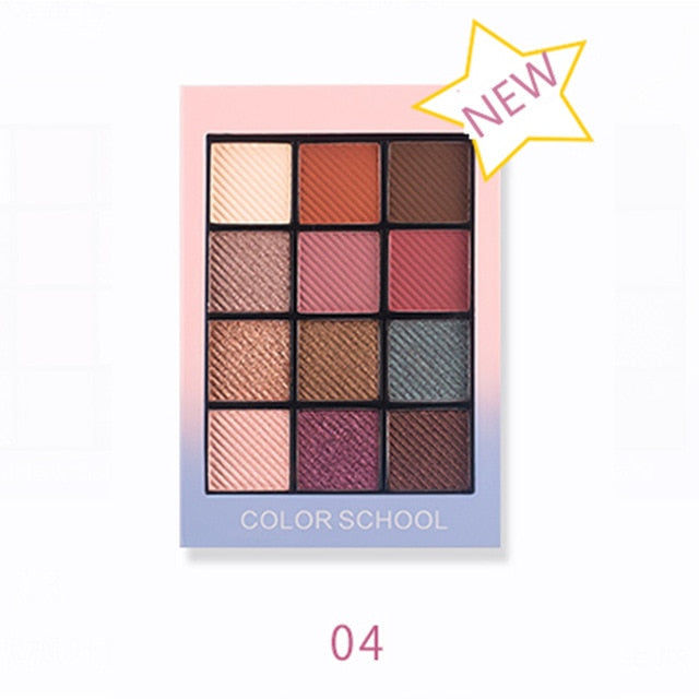 HOLD LIVE Color Focus Charm Shaow Eye Shadow Palette 12 Colors Matte Glitter Eyeshadow Palettes Pigment Nude Shadows Makeup Set